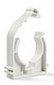 Clamp for copper piping with clip  (white)