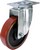 Industrial Castors - Polyurethane Tyre, Cast Iron Centre, Swivel Plate