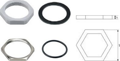 Locknuts and Sealing Washers for Cable Glands