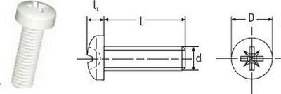 Crossed Pan Head Screws